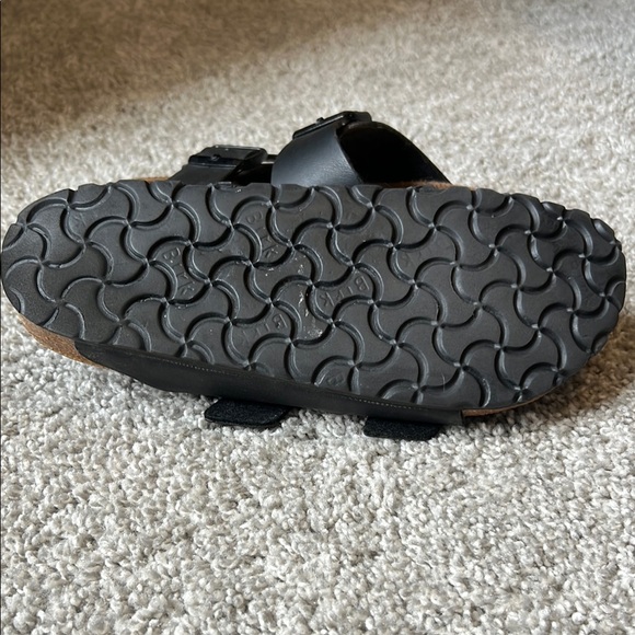 Birkenstock Black Sandals with Contoured Cork Footbed - Picture 4 of 5